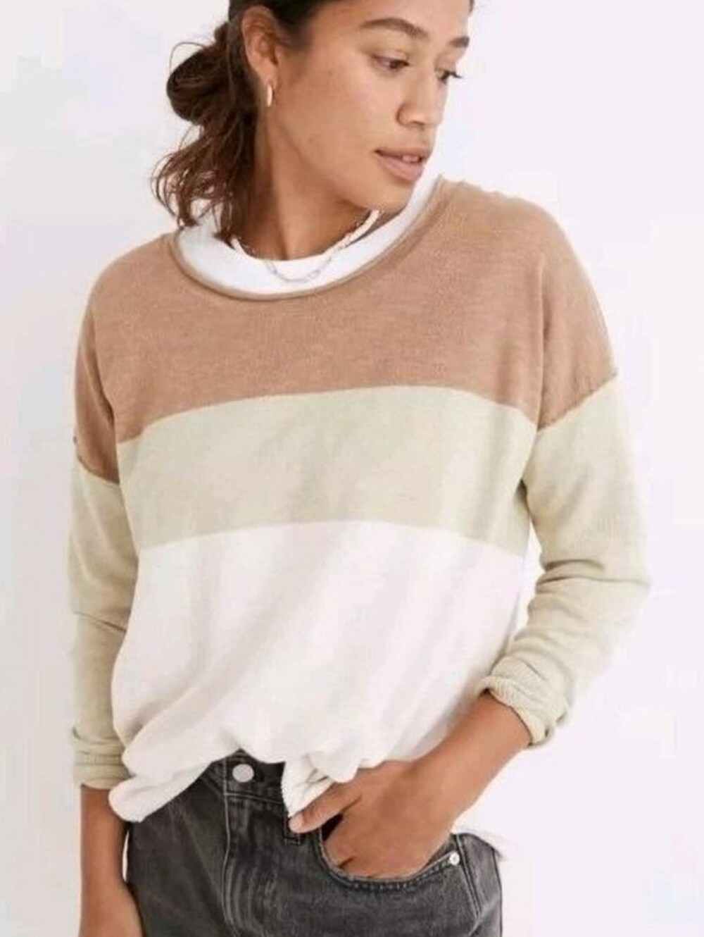 Madewell Palmdale Colorblock Sweater